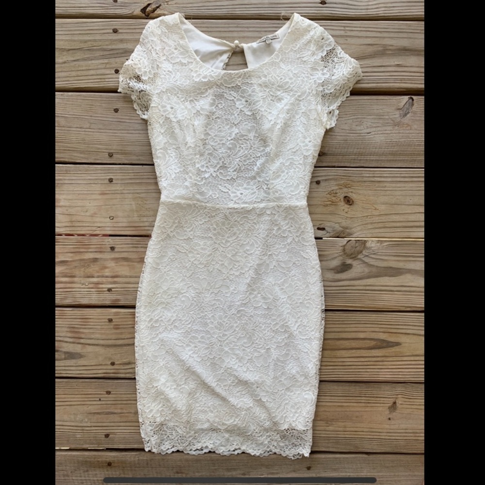White lace dress